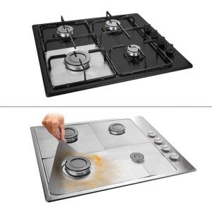 PRESTO FEUILLE DE PROTECTION CUISINIÈRE 27*27CM 4 PIÈCES